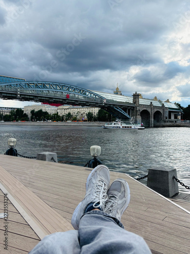 Russia Moscow June 17, 2026: view of the Moscow River
