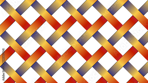 Vibrant Diagonal Woven Stripes Graphic Background