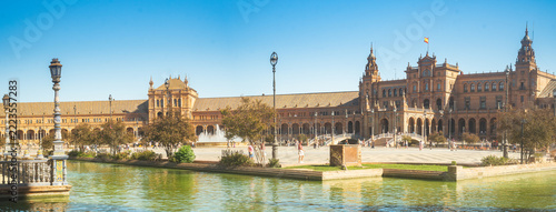 Sevilla, Andalusia, Spain - September 20, 2026 :The famous Square of Spain, in Spanish Plaza de Espana.