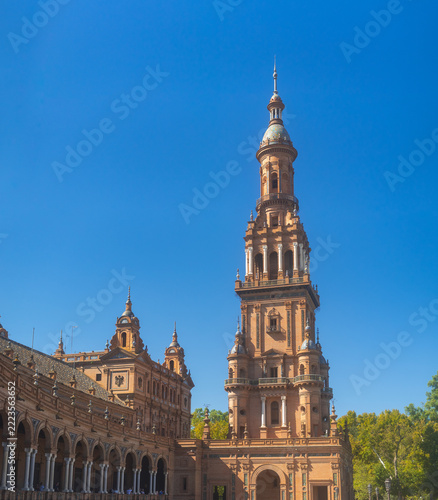 Sevilla, Andalusia, Spain - September 20, 2026 :The famous Square of Spain, in Spanish Plaza de Espana, 