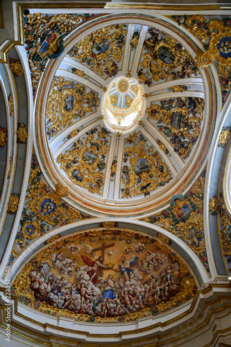 UNESCO Weltkulturerbe Kathedrale Santa Maria in Burgos, hier das Deckengewölbe der Hauptsakristei