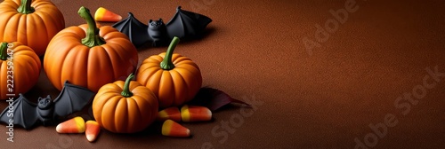 Halloween Pumpkins Flat Lay