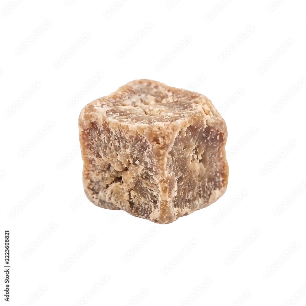 Obraz premium Sikkim chhurpi cheese cube, dried Himalayan dairy isolated on transparent background