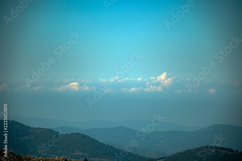 sunrise over mountains