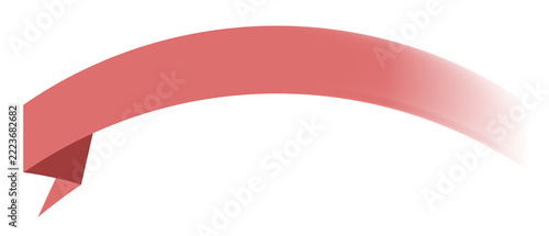 Red ribbon  banner
