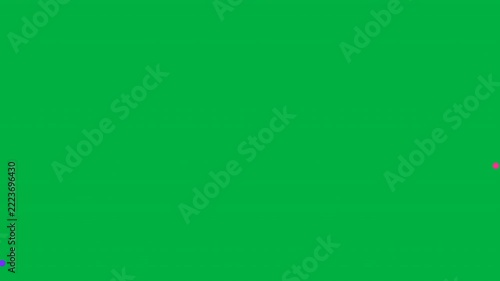 Dynamic animation of vibrant, colorful abstract sticks moving diagonally across a green screen background. Ideal for motion graphics, presentations, and creative projects.