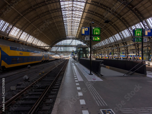 Photography Netherlands - 10 september 2026, Amsterdam: Passenger Train Platforms and Tracks