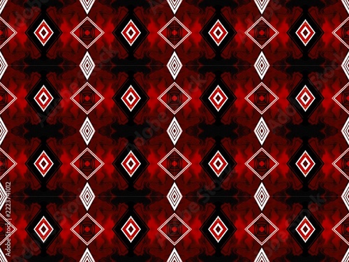 red and black