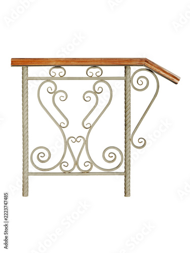Modern wooden railing. 1.