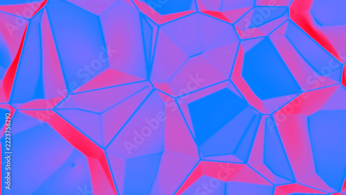 Abstract 3d render of geometric shapes