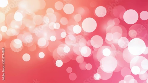Magical Bokeh Lights: A vibrant and dreamy bokeh background featuring a cascade of soft, glowing circles in shades of pink and orange, perfect for adding a touch of magic and wonder to any design.