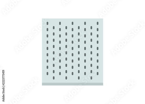 Pegboard piece. Simple flat illustration.
