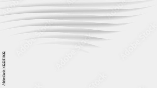 Abstract trendy white wave background. Geometric white smooth wavy background.