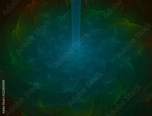 Abstract Vibrant Fractal Flame Artwork