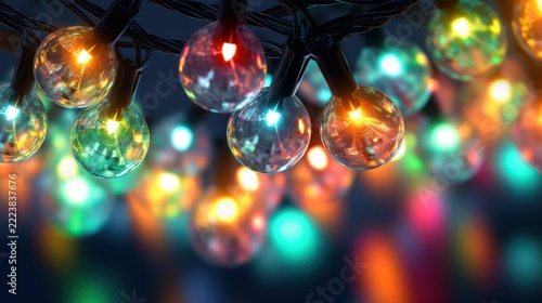 Vibrant Disco Ball Lights Reflecting Colorful Hues in a Dark Setting.