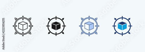 Global Logistics Multiple Style Icon Collection