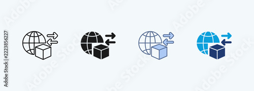 Import Export Multiple Style Icon Collection