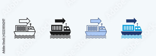 Cargo Multiple Style Icon Collection