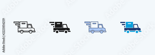 Shipping Multiple Style Icon Collection