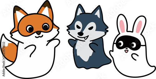 Ghost raccoon / Ghost rabbit / Ghost wolf