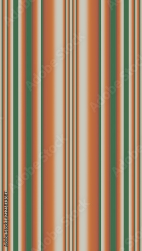 Modern abstract pattern with vertical parallel stripes in rich terracotta orange and deep forest green tones. Perfect for textile design, wallpapers, and backdrops.