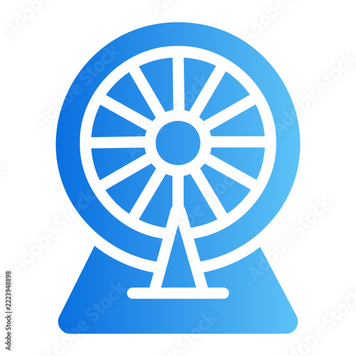 Wheel of fortune Line Gradient Icon