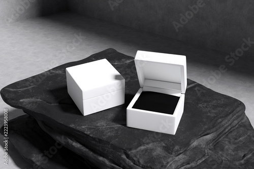 Realistic Ring Box Blank