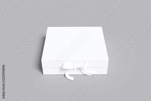 Realistic  Square Gift Box Blank 
