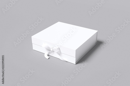 Realistic  Square Gift Box Blank 