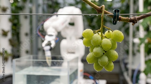 Innovative Agriculture with Grapes and Robotics in Hydroponic Garden