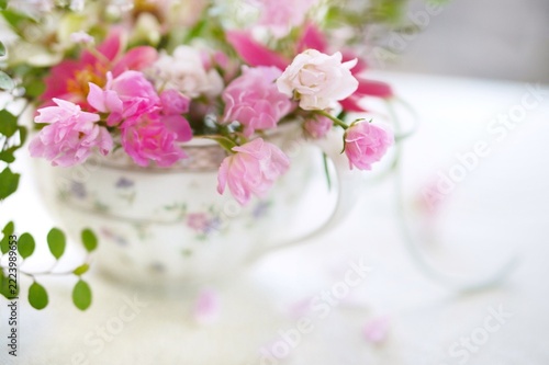 bouquet of pink roses