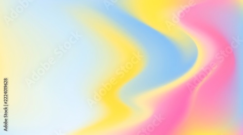 Pastel holographic gradient background with fluid color waves