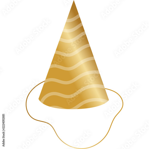 Metallic Celebratory Gold Party Hat