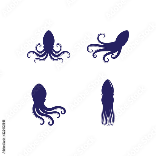 Octopus logo illustration