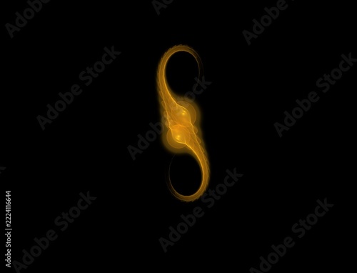 Abstract Vibrant Fractal Flame Artwork