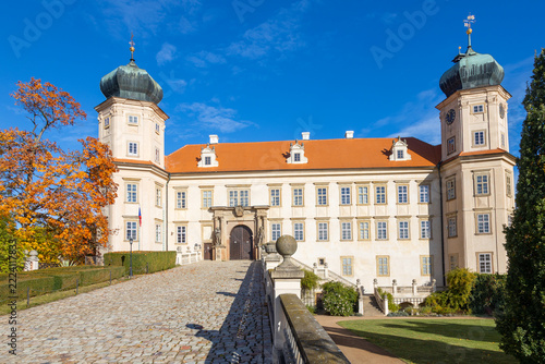 baroque castle Mnisek pod Brdy, Central Bohemian region, Czech republic