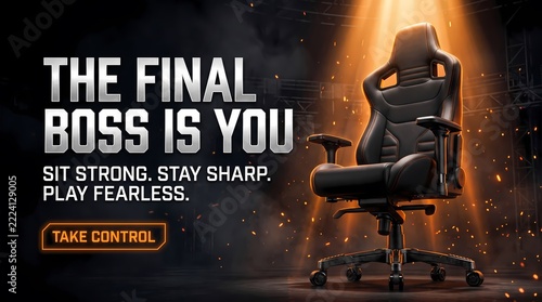 Professional Ergonomic Gaming Chair Design for Immersive Competitive Video Game Play Sessions