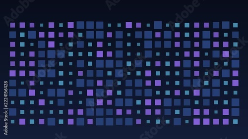 A block of cells scrambling into ciphertext, seamless loop