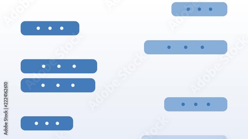 A thread of message bubbles rising, seamless loop