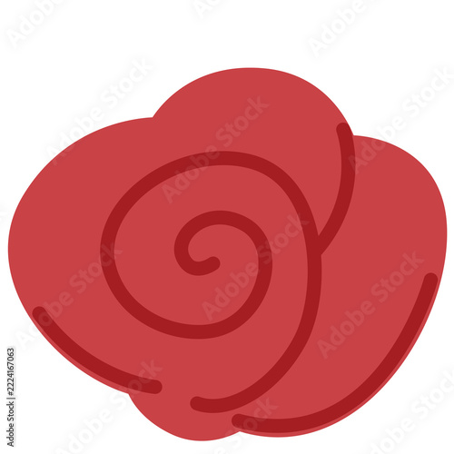 Simple Minimalist Rose Flower Collection Clipart Set Bundle with Red Pink and Rose Gold Blossoms