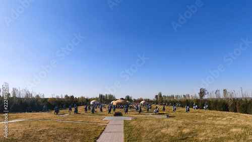 Genghis Khan Mausoleum Tourism Area, Ordos City, Inner Mongolia, China