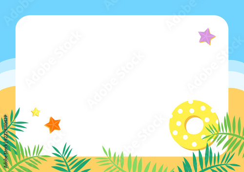 Summer background frame design