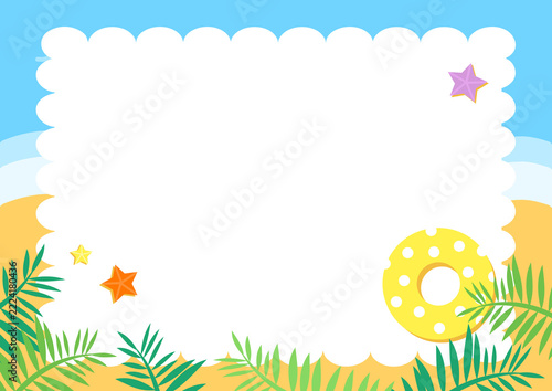 Summer background frame design