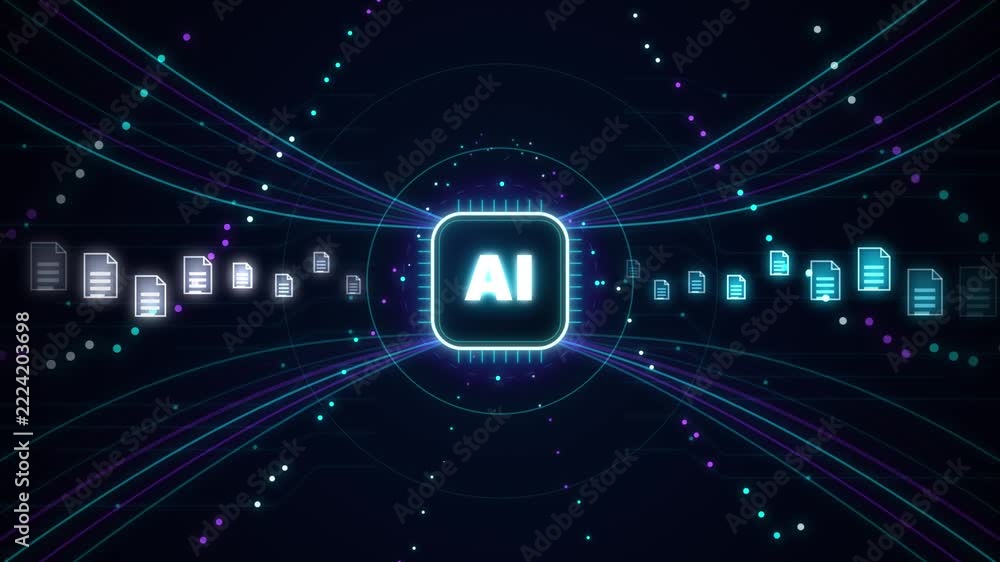 Artificial intelligence chip processing digital data files in ...
