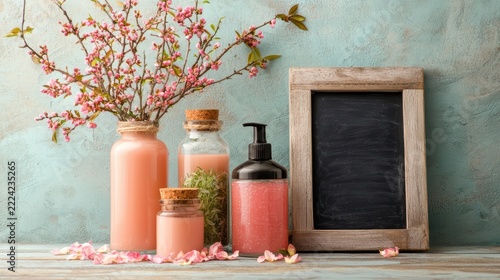 Stylish home decor with natural elements.