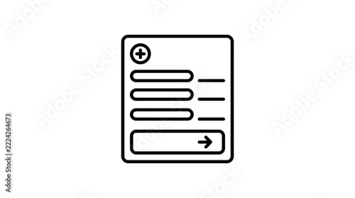 UI form template, data entry, online application, interface element