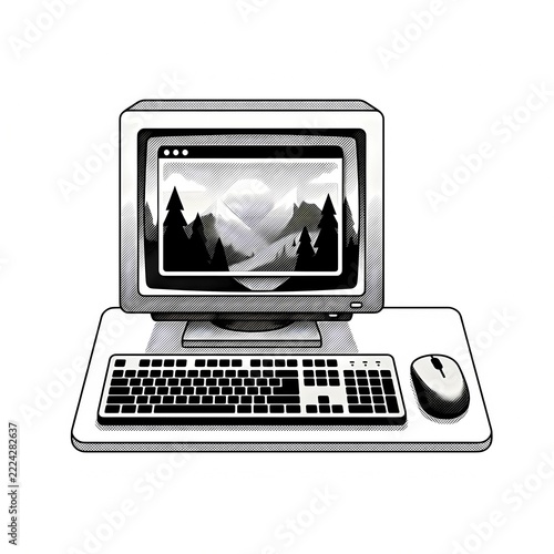 laptop computer and keyboard