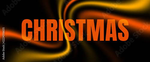 Merry Christmas Banner Design with Festive Typography and Glowing Light Effect
