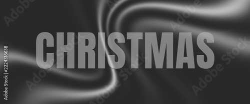 Merry Christmas Banner Design with Festive Typography and Glowing Light Effect