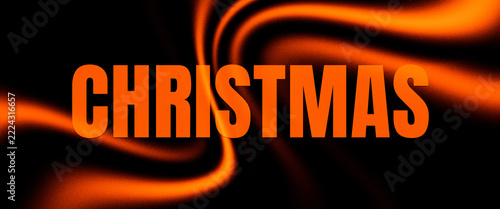 Merry Christmas Banner Design with Festive Typography and Glowing Light Effect